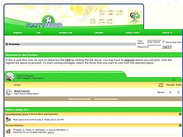 Textpattern forum template Free download