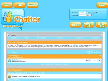 Latest vbulletin 3 Templates Free Download, Chatter