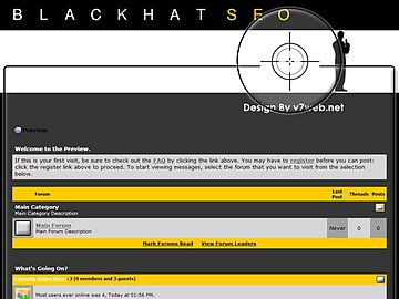 Latest vbulletin 3 Templates Free Download, BlackHat SEO