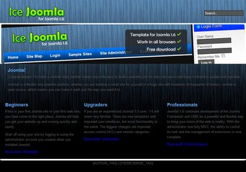 Joomla blue theme