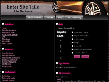 Car hot pink titles